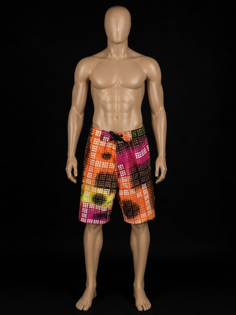 Men's Colorful Geometric Board Shorts Swim Trunks Size XXL